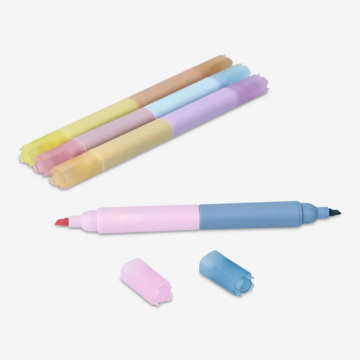 2-in-1 highlighters. 4 pcs