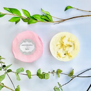 2-SIDED GOAT'S MILK LOOFAH SOAP (GRAPEFRUIT). Ultra hydrating, clean smell of fresh grapefruit. 4 pack