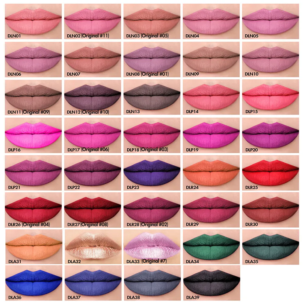 39 Color Non-stick Cup Lasting Lip Gloss Liquid Lipstick