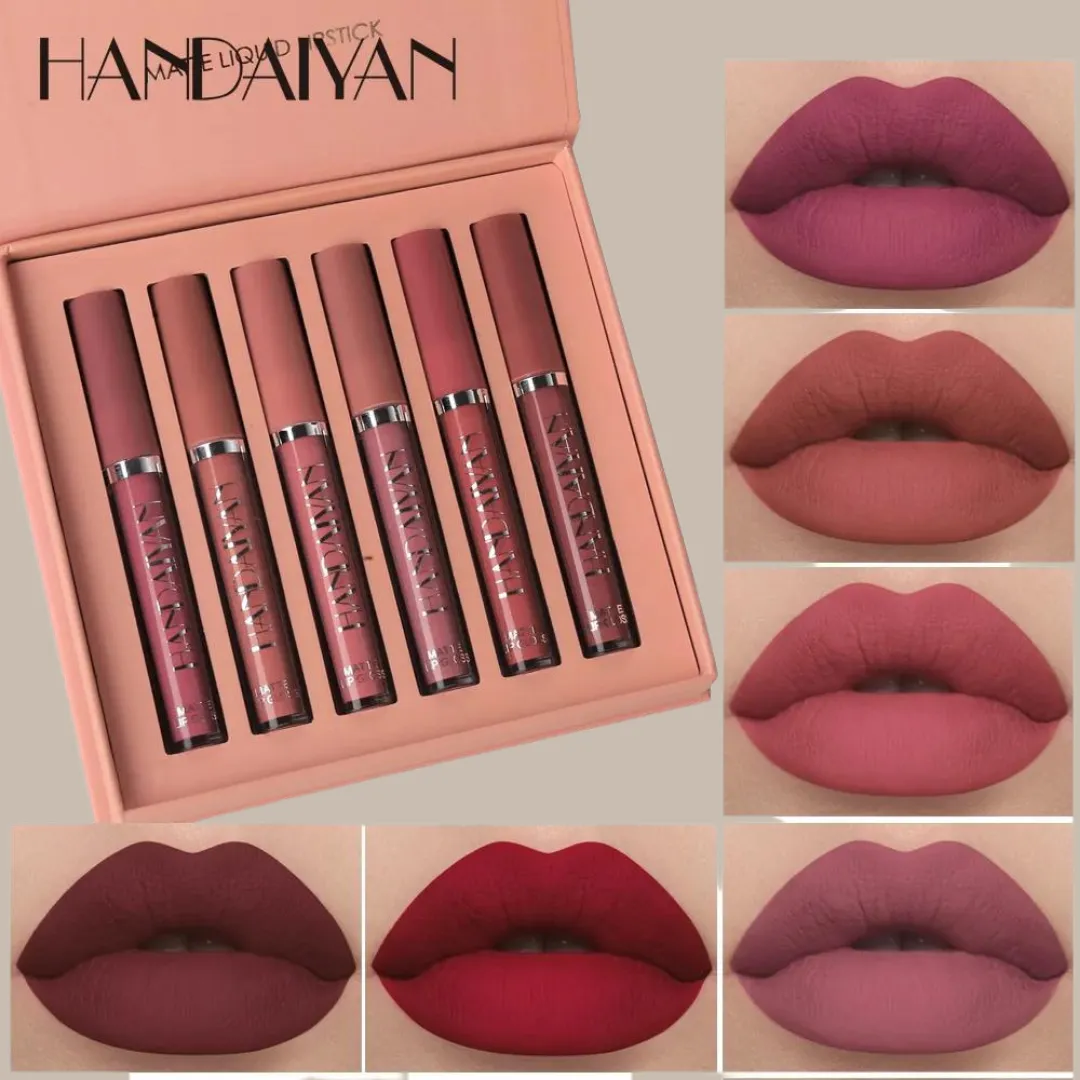 6 Pcs set Liquid Lipstick