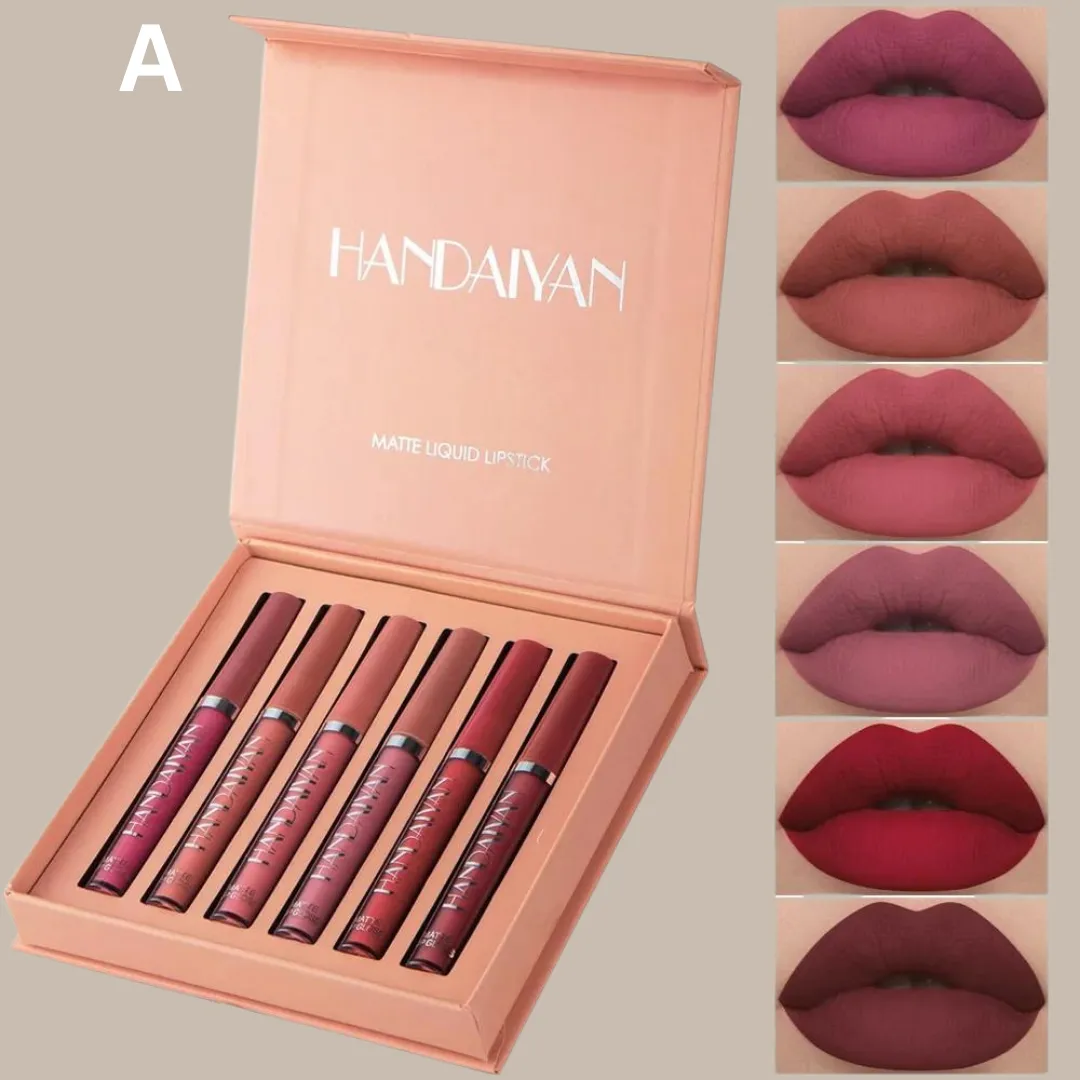 6 Pcs set Liquid Lipstick