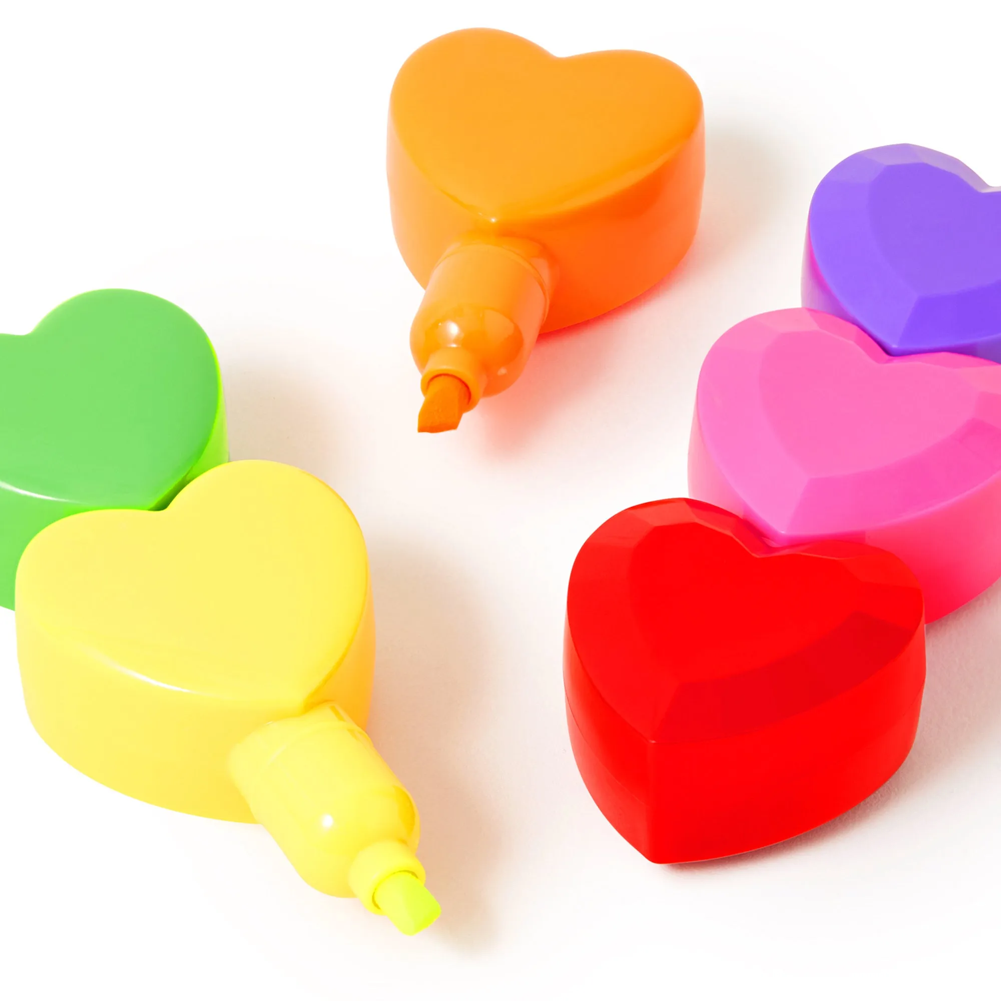 Accessorize London Girl's Heart Stacking Highlighters