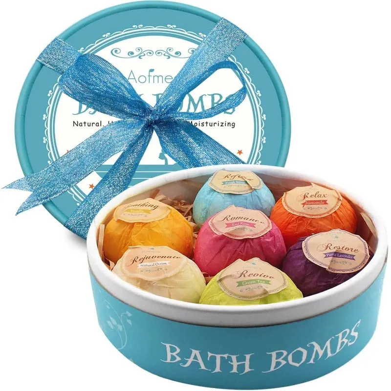 Bath Bombs Set - 7 Unique Scents