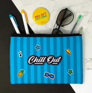 Chill Out Canvas Large Pouch