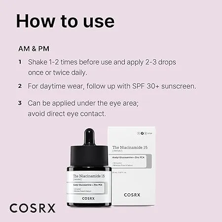 COSRX The Niacinamide 15 Serum For Oily Skin