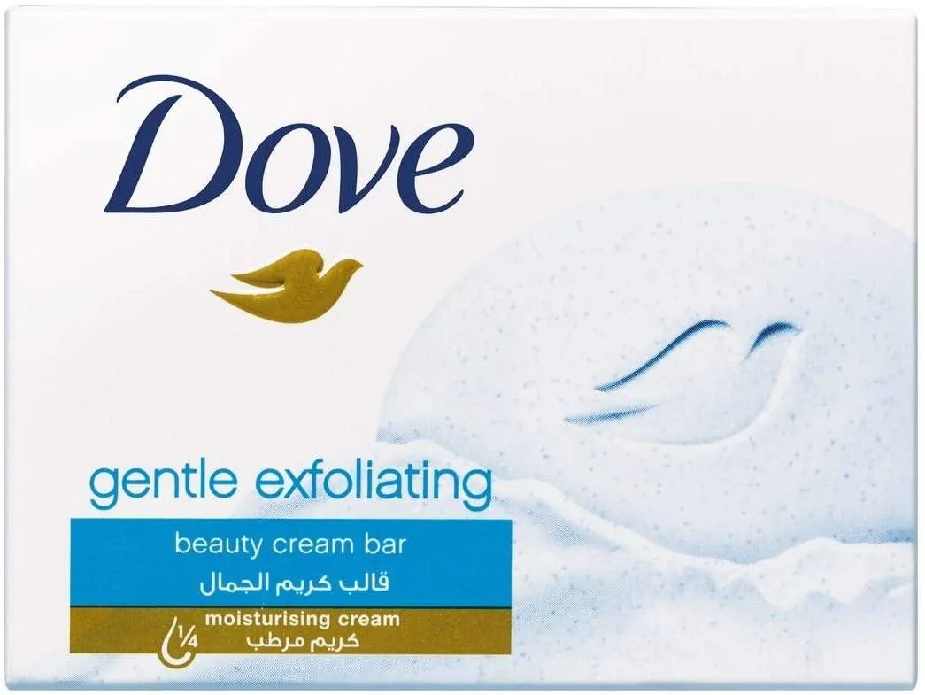 Dove Gentle Exfoliating Beauty Cream Soap Bar for Renewed Skin