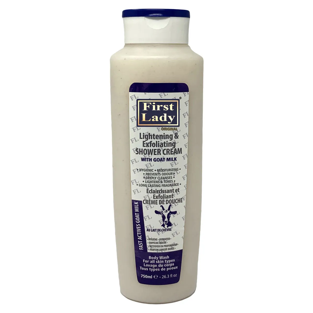 First Lady Lightening & Exfoliating Shower Cream With GOATS MILK