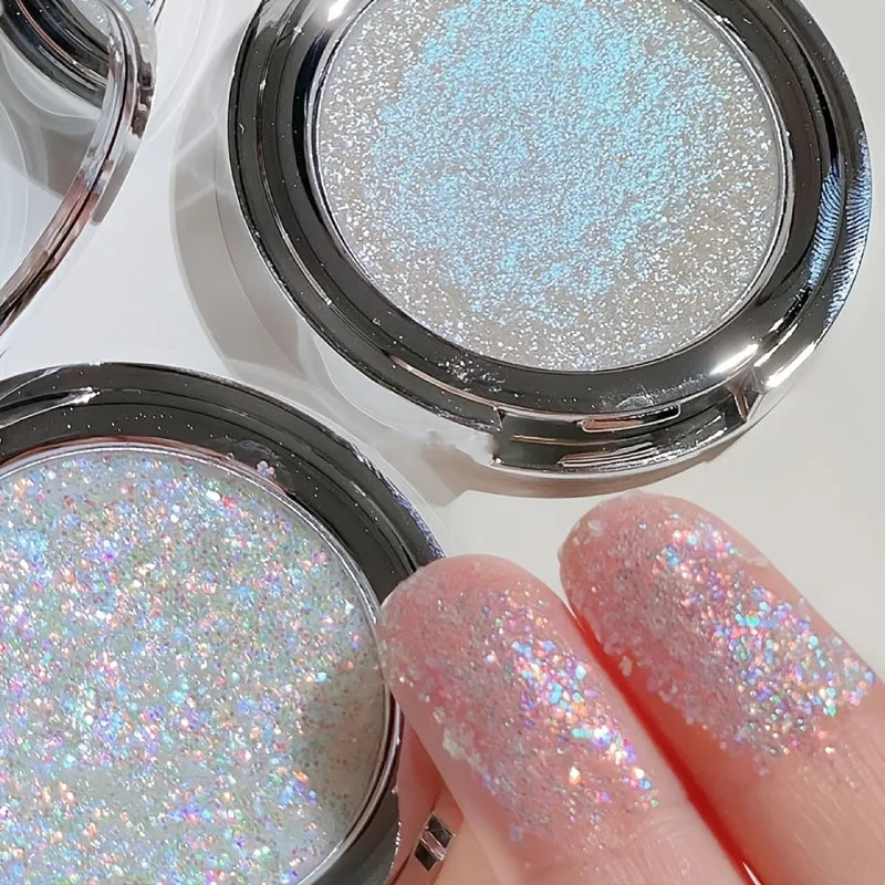 Glimmer Monochrome Sequins Highlight ElectroOptic Eyeshadow Compact