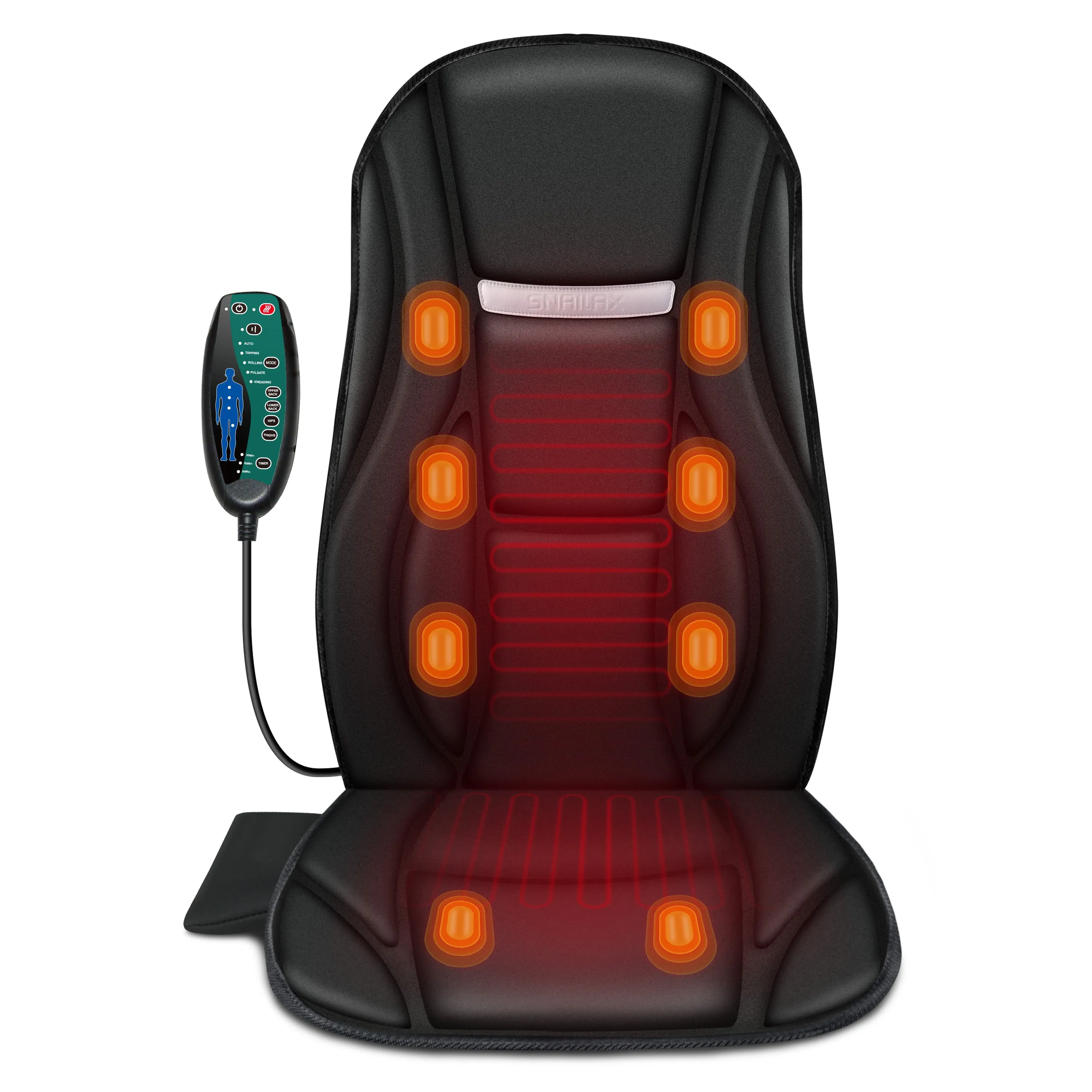 Heated Seat Massager with 8 Vibrating Motors & 5 Modes - SL-222