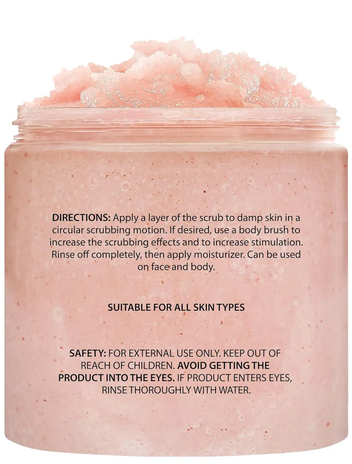 Himalayan Salt Body Scrub - Moisturizing and Exfoliating Body, Face, Hand, Foot Scrub - Fights Stretch Marks, Fine Lines, Wrinkles - Great Gifts for Women & Men - 10 Oz