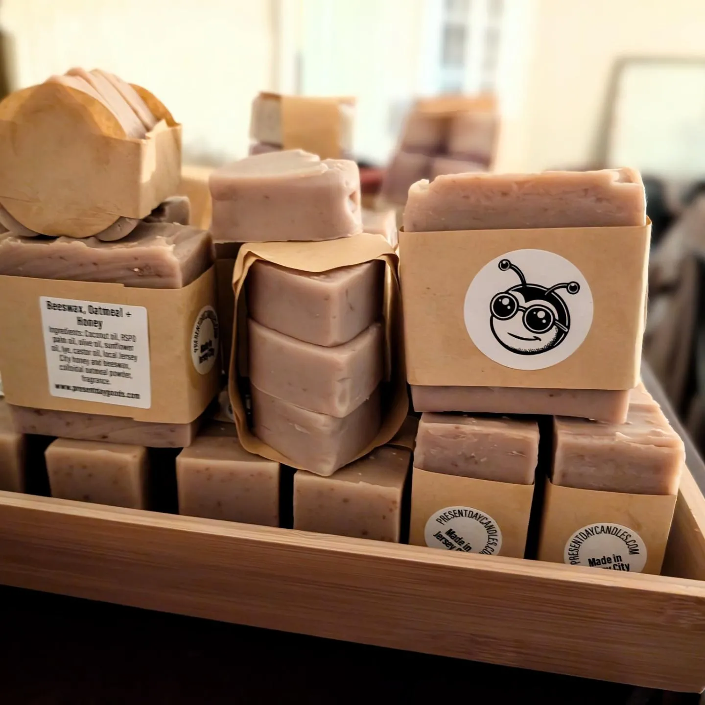 Honey, Beeswax and Oatmeal Handmade Soap Bar