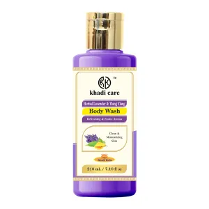 Khadi Care Herbal Lavender & Ylang Ylang Body Wash - Pack of 2 Each 210 ml