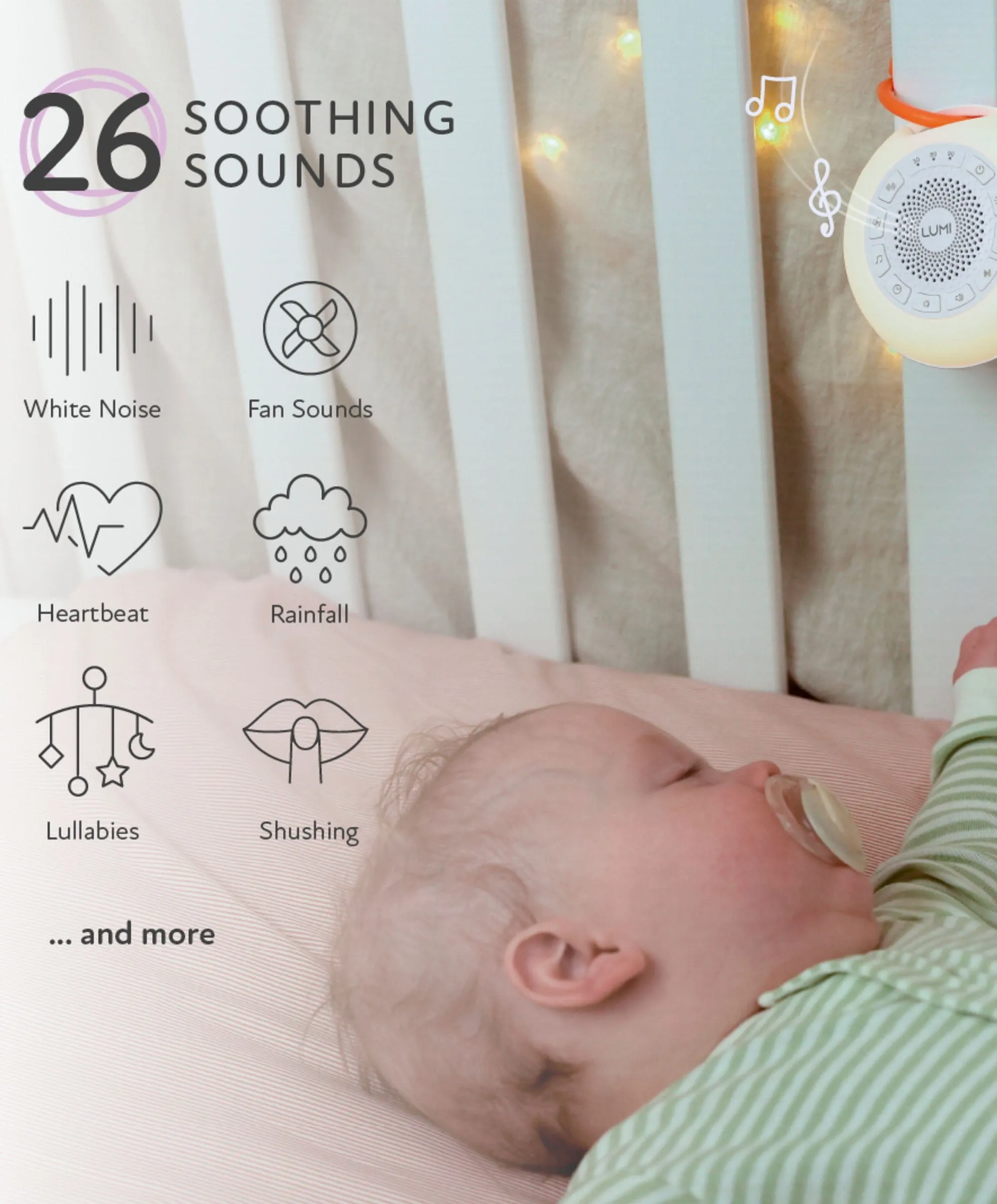 LUMI Portable Pro Max White Noise Machine