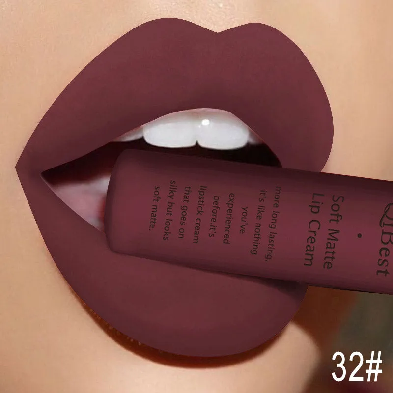 Matte Non-Stick Cup Non-Fading Lip Gloss Matte Liquid Lipstick