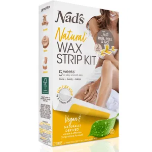 Nad's Natural Body Wax Strip Kit