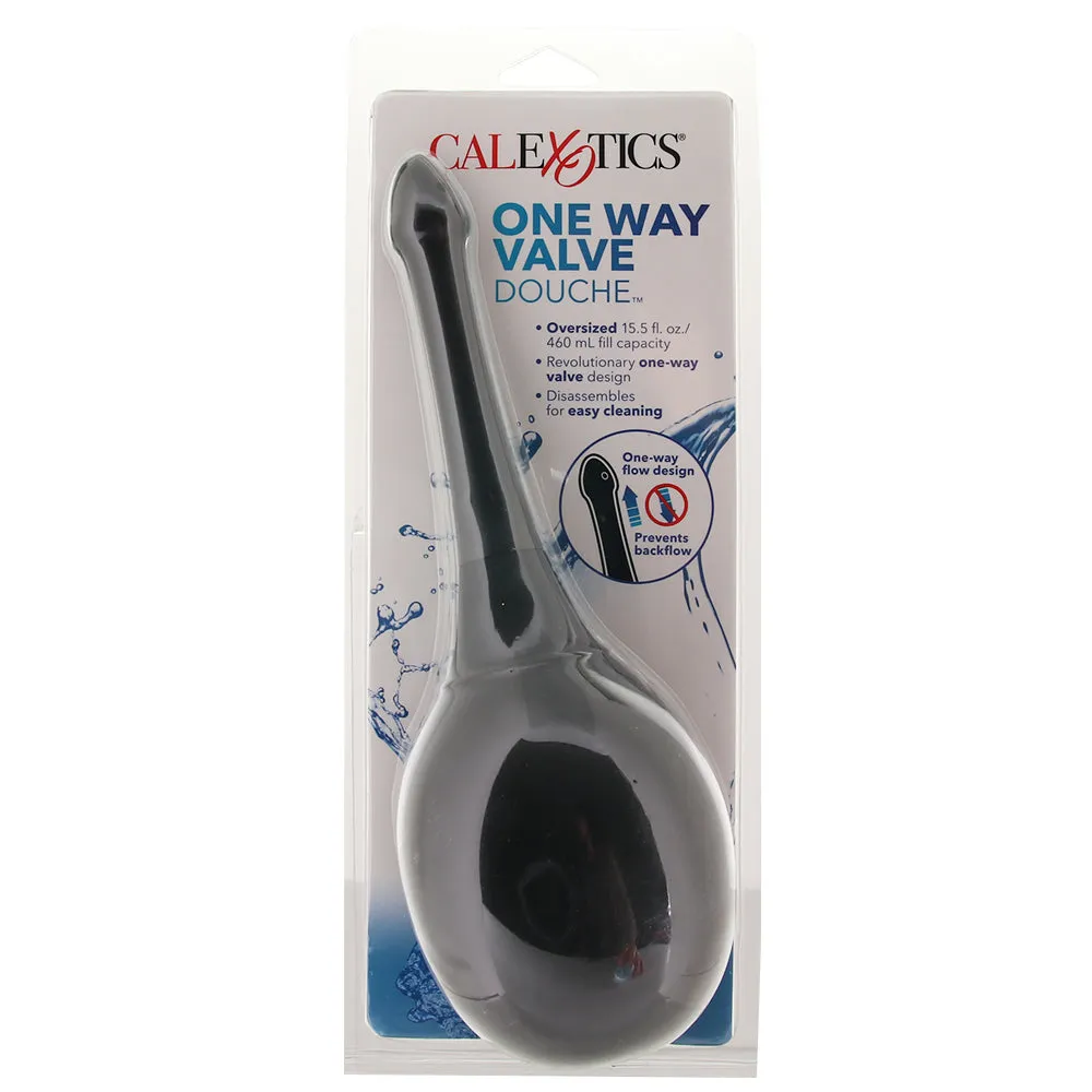 One Way Valve 15.5oz/460ml Anal Douche in Black