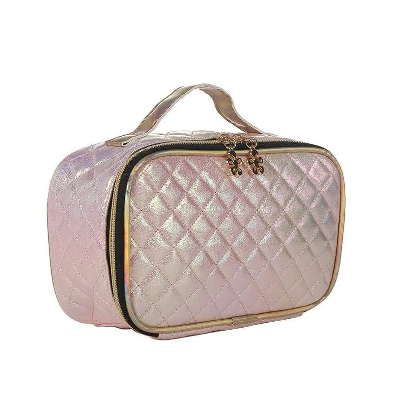 Portable Cosmetic Bag Rhombus Pattern