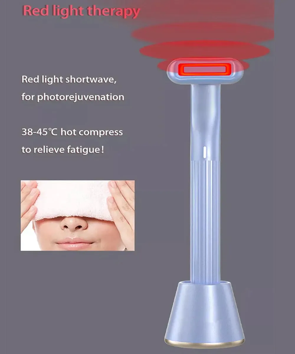 Red LED Face Massage Wand: Anti-Aging Skincare