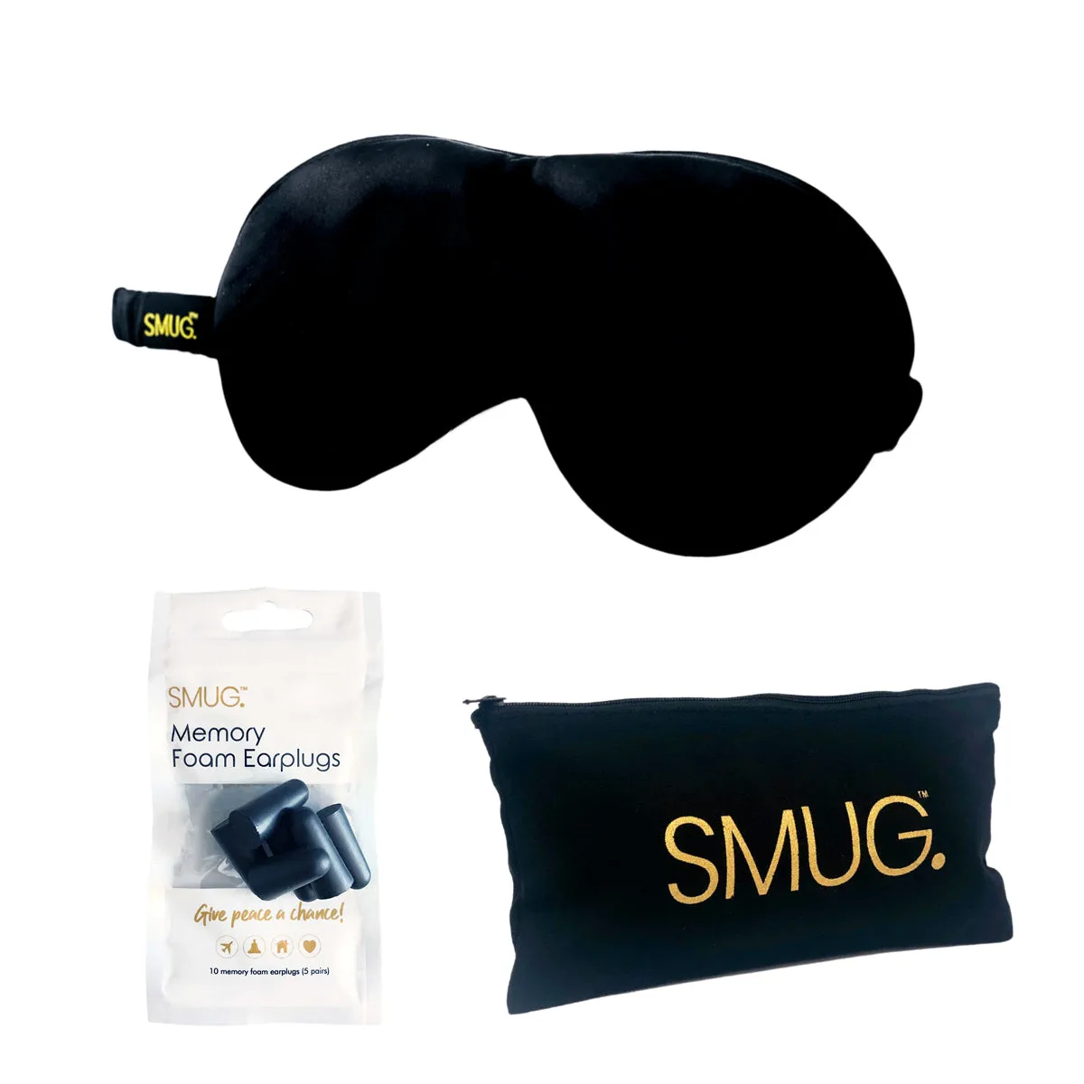 Satin Sleep Mask - Black