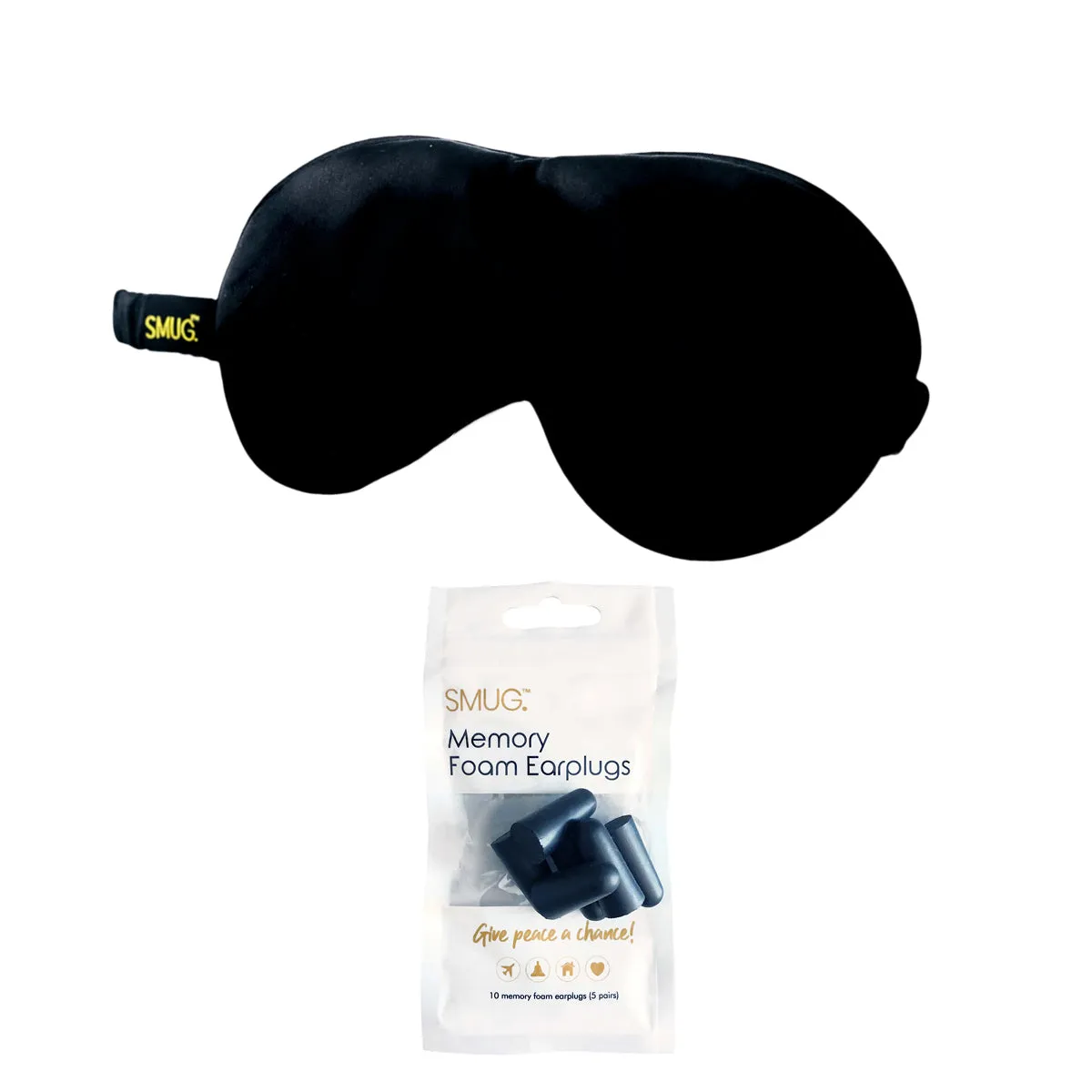 Satin Sleep Mask - Black