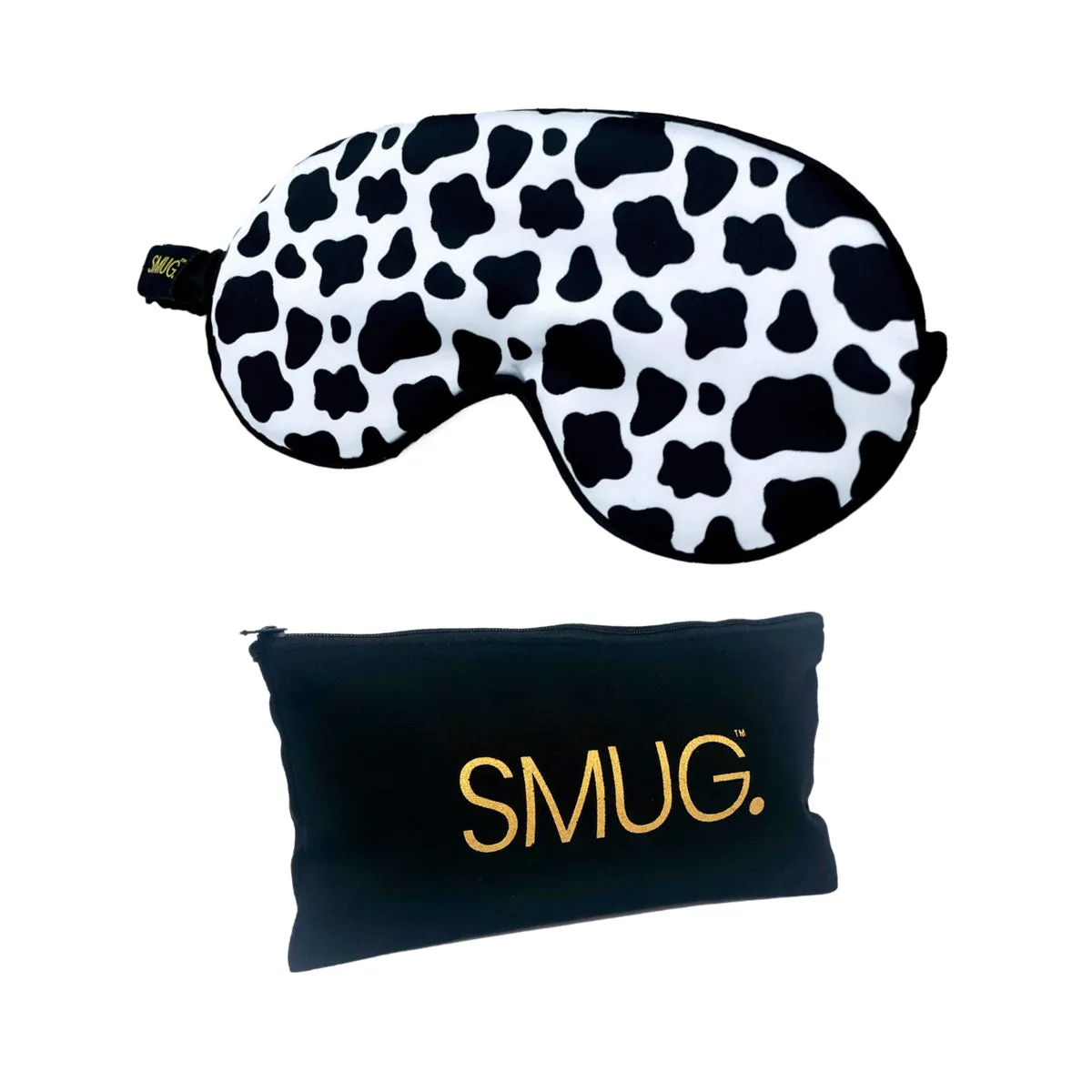 Satin Sleep Mask - Cow Print