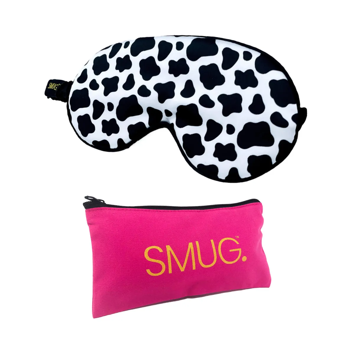 Satin Sleep Mask - Cow Print