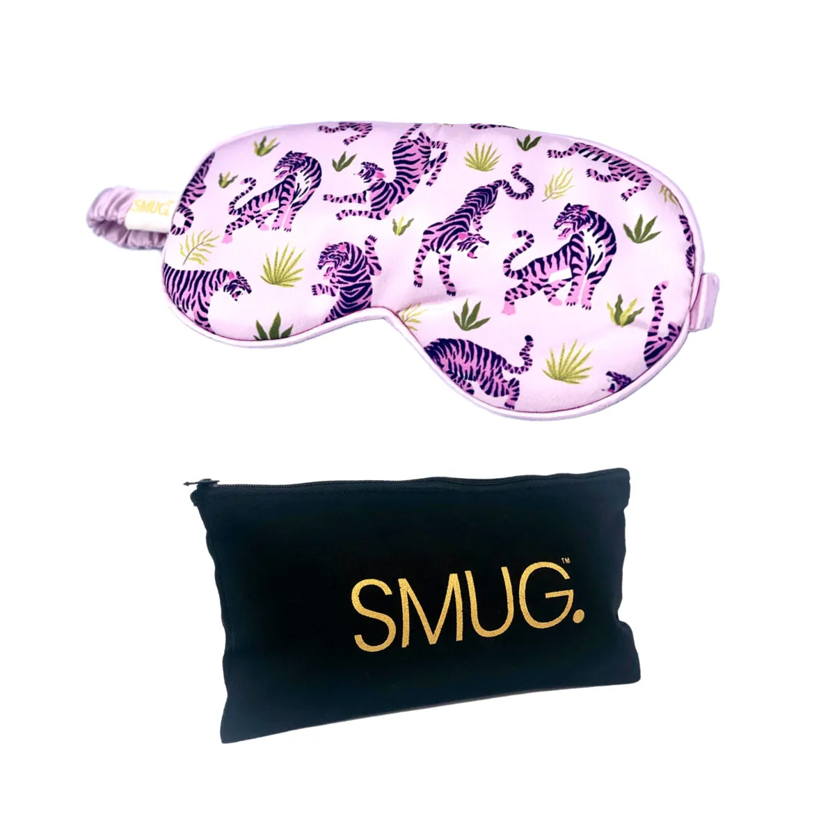 Satin Sleep Mask - Pink Tiger