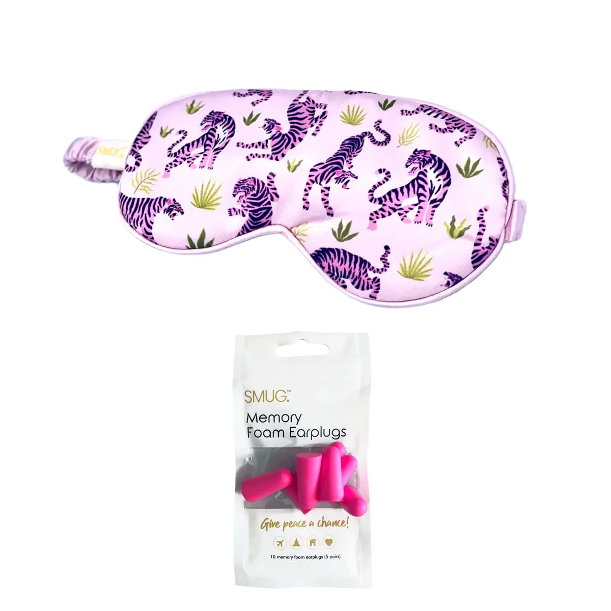 Satin Sleep Mask - Pink Tiger