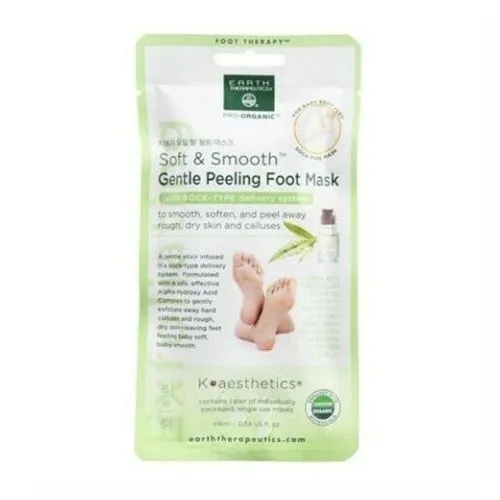 Soft & Smooth Gentle Peel Foot Mask 1 Unit By Earth Therapeutics