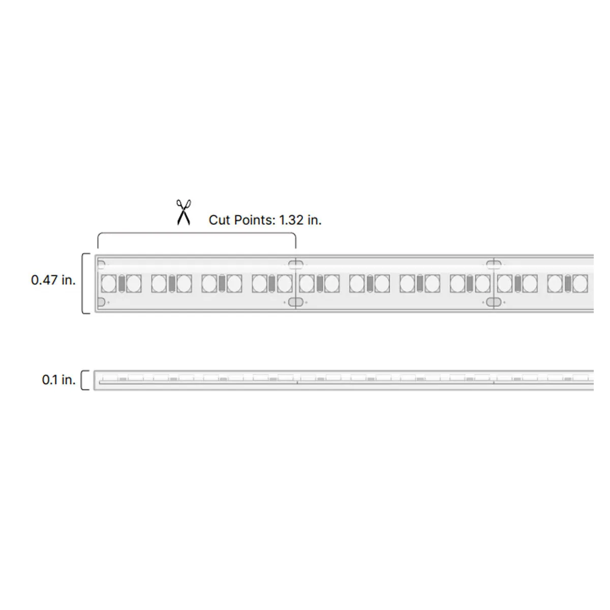 Valent X Wet Location High Density LED Strip Light, 16ft Reel, 3500K, 534 Lumens per Ft, 24V