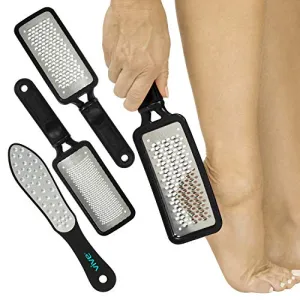 Vive Foot File (3 Pack) - Callus Remover Pedicure Tool Kit