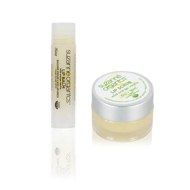 Wild Orange Vanilla Lip Scrub   Lip Balm Duo