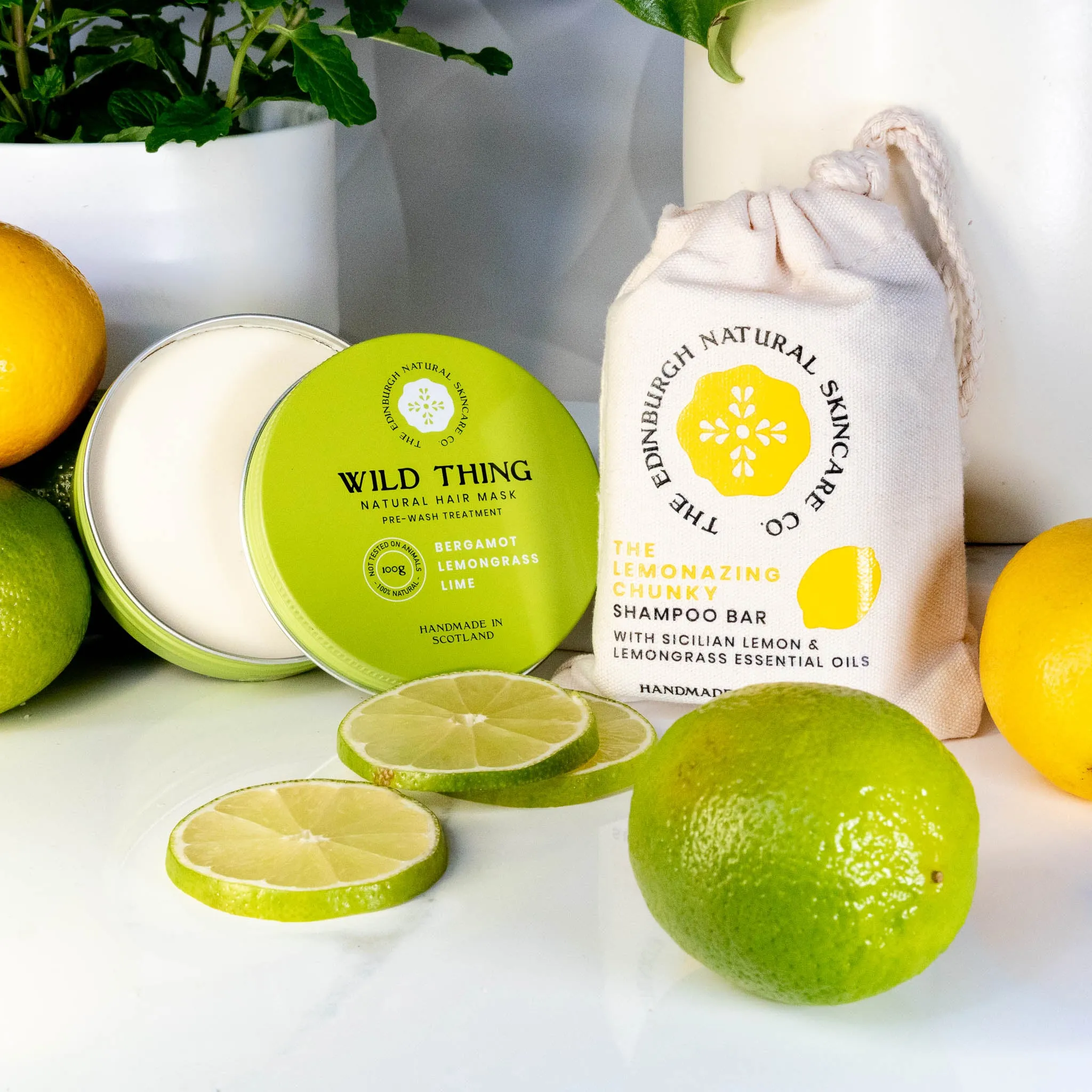 Wild Thing Natural Hair Conditioner “ Pre-Shampoo Treatment & The Lemonazing Chunky Shampoo Bar